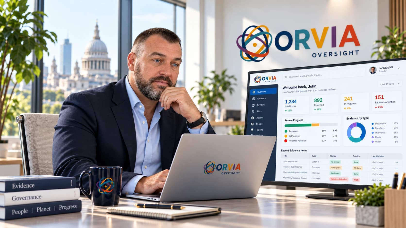 John McGill, founder of ORVIA Oversight.